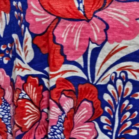 SIGRID OLSeN 100% Linen Tropical Floral Blouse Plus Size 2X New! - Picture 2 of 6